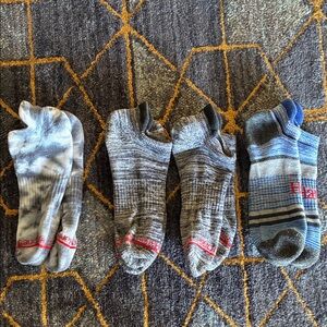 Hanes Men's Athletic Ankle Socks - Gray, Blue, White